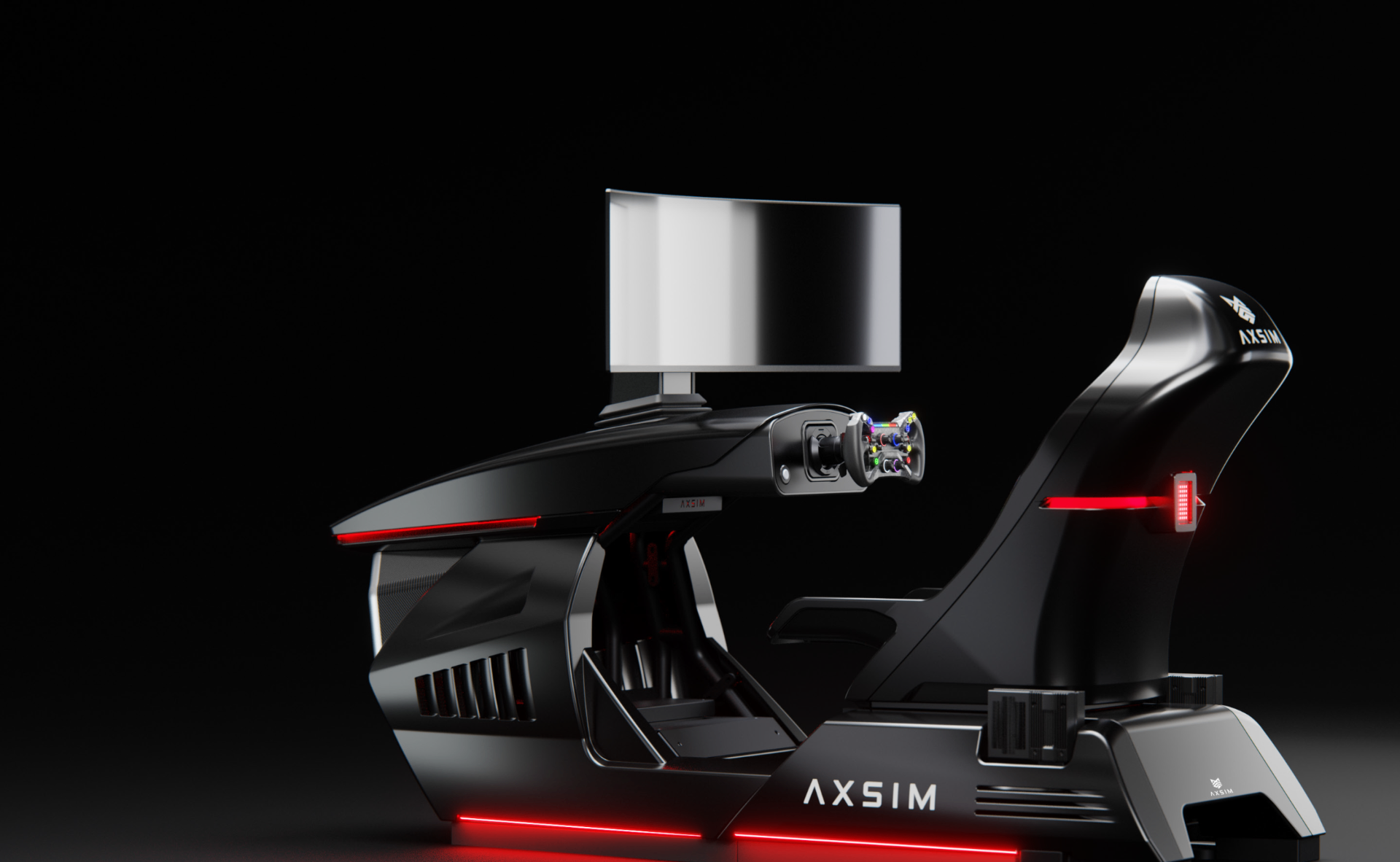 AXM2 simulator with feature hotspots